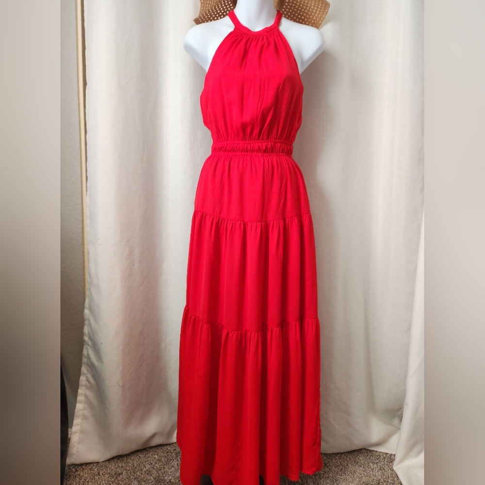 Elegant red dress